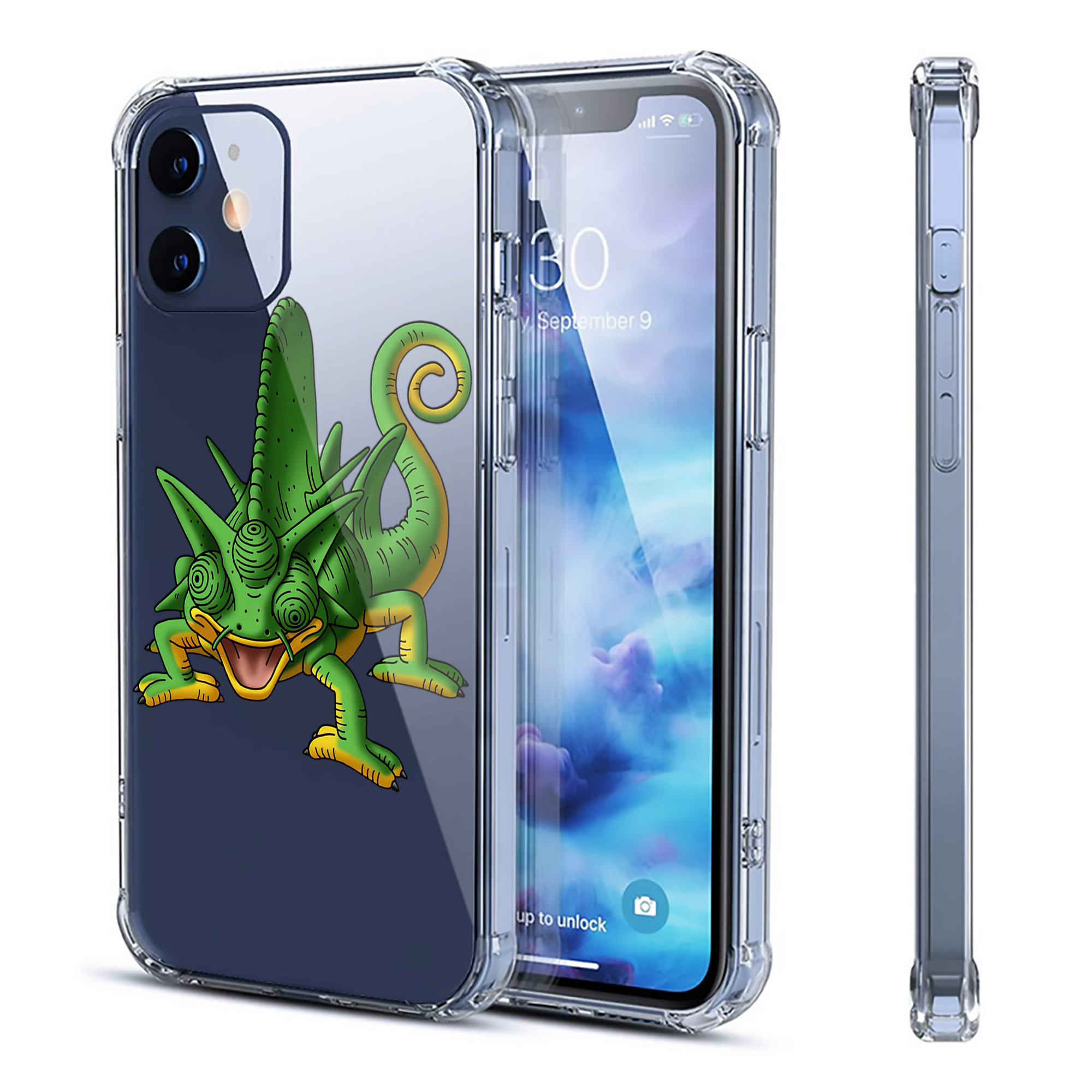 （画像用） ドラゴンクエスト Doragon Kuesuto Dragon Quest 【iPhone 12シリーズ対応】透明スマホケース（クリアソフトケース）